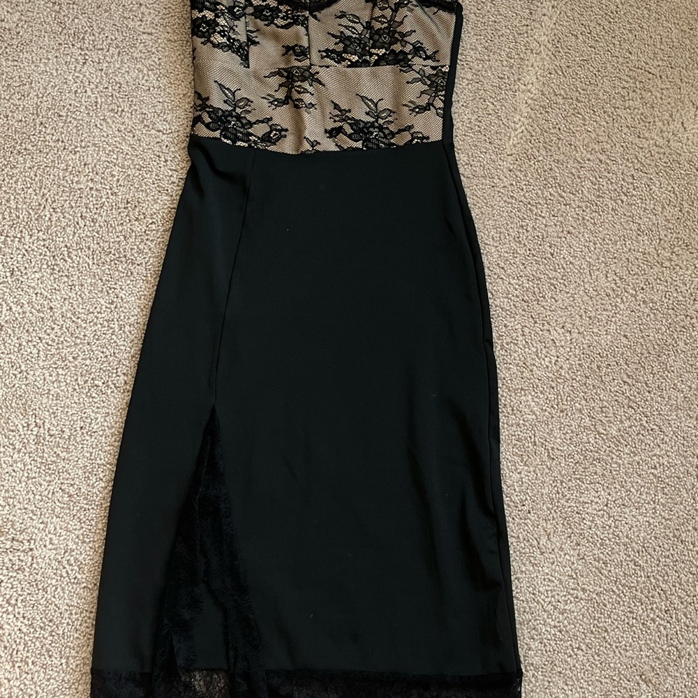 Elegant Black Lace Dress